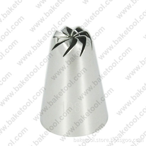 Stainless steel304 Cake Icing Medium Drop Flower Nozzle #108